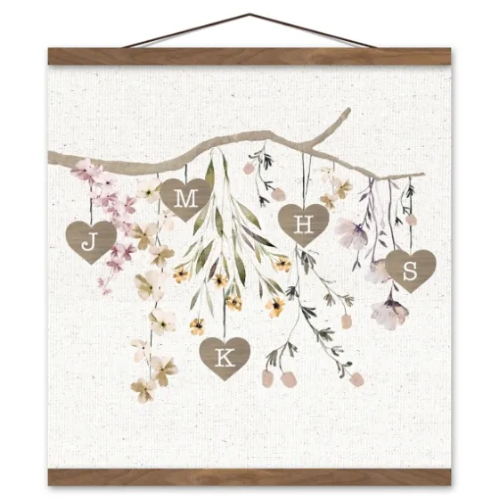 Personalized Monogram Tree Branch Teakwood Print-Kirkland's Home Hot