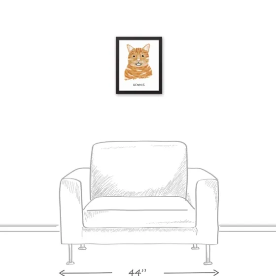 Personalized Orange Tabby Cat Canvas Wall Plaque-Kirkland's Home Shop