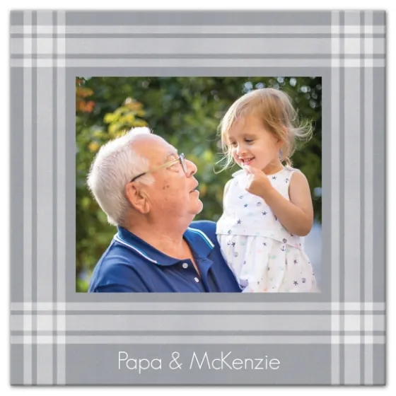 Personalized Plaid Photo Canvas Art Print-Kirkland's Home Shop