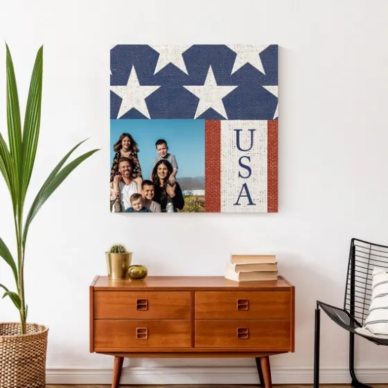 Personalized Usa Flag Canvas Art Print-Kirkland's Home Fashion