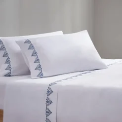 Petal Blossom Hem Microfiber 4-Pc. Queen Sheet Set-Kirkland's Home Flash Sale