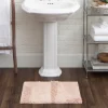 Petal Blush Asymmetrical Cotton Bath Mat, 45 In.-Kirkland's Home Online