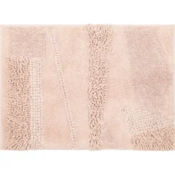 Petal Blush Asymmetrical Cotton Bath Mat, 45 In.-Kirkland's Home Online