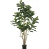 Potted Green Rubber Tree, 5 Ft.-Kirkland's Home Shop