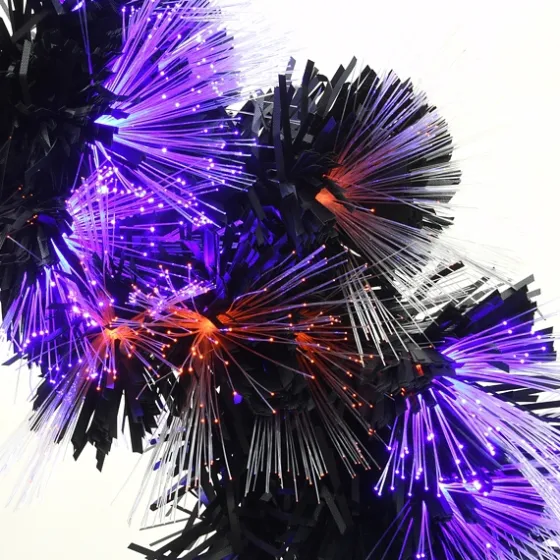 Pre-Lit Purple Fiber Optics Halloween Wreaths-Kirkland's Home Hot