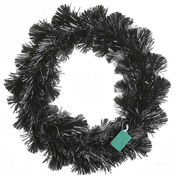 Pre-Lit Purple Fiber Optics Halloween Wreaths-Kirkland's Home Hot