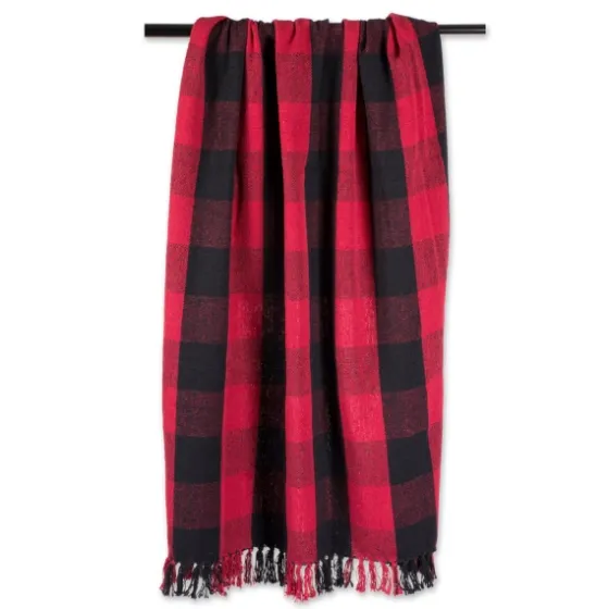 Red And Black Buffalo Check Throw-Kirkland's Home Best Sale