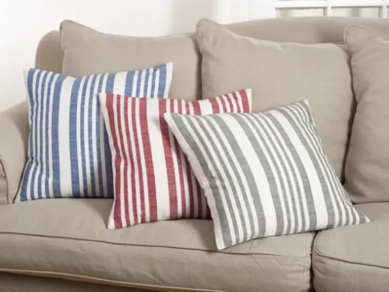 Red Coastal Stripe Pillow-Kirkland's Home Online