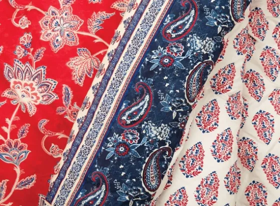 Red Navy Marbella King 5-Pc. Comforter Set-Kirkland's Home New