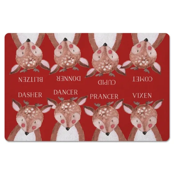 Reindeer Christmas Kitchen Mat-Kirkland's Home Store