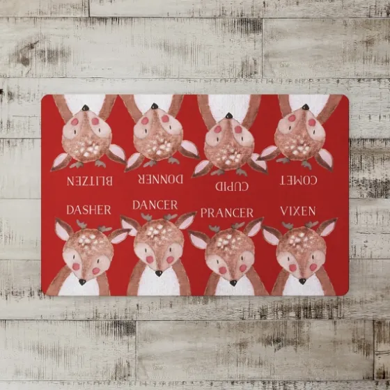 Reindeer Christmas Kitchen Mat-Kirkland's Home Store