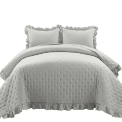 Reyna Ruffle 3-Pc. Full/Queen Quilt Set-Kirkland's Home Online