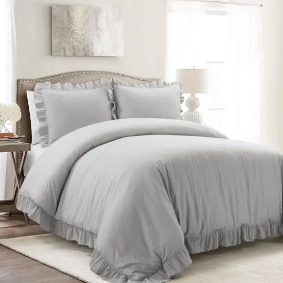 Reyna Ruffle 3-Pc. Full/Queen Duvet Set-Kirkland's Home Best