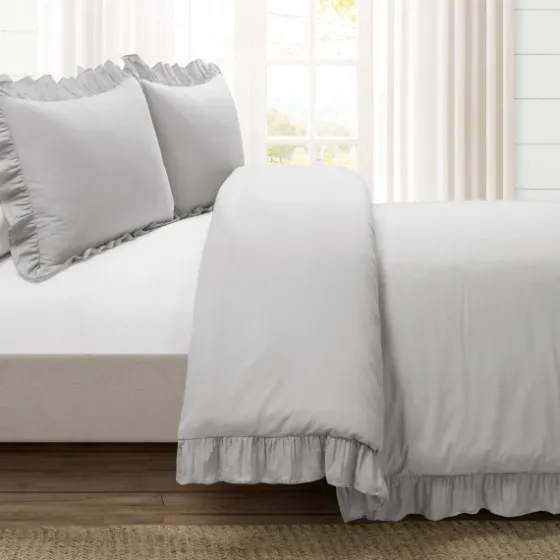 Reyna Ruffle 3-Pc. King Duvet Set-Kirkland's Home New