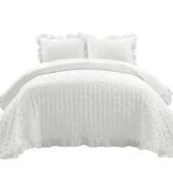 Reyna Ruffle 3-Pc. King Quilt Set-Kirkland's Home Cheap