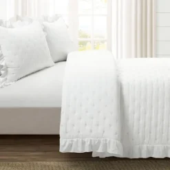 Reyna Ruffle 3-Pc. King Quilt Set-Kirkland's Home Cheap