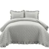 Reyna Ruffle 3-Pc. King Quilt Set-Kirkland's Home Discount