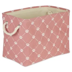 Rose Paw Trellis Rectangle Basket, 17.5 In.-Kirkland's Home Sale