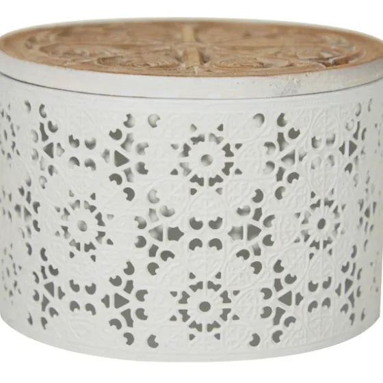Round Intricate Laser Cut Boxes, Set Of 3-Kirkland's Home Clearance