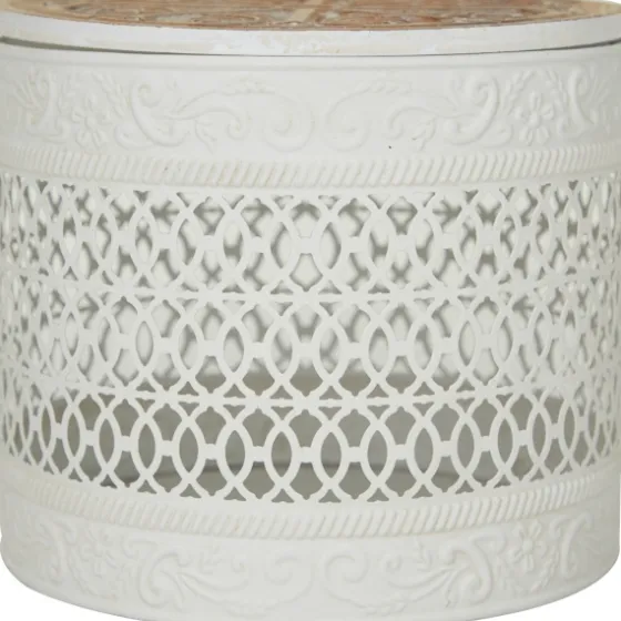 Round Intricate Laser Cut Boxes, Set Of 3-Kirkland's Home Clearance