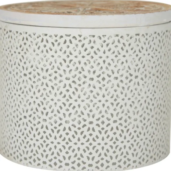 Round Intricate Laser Cut Boxes, Set Of 3-Kirkland's Home Clearance