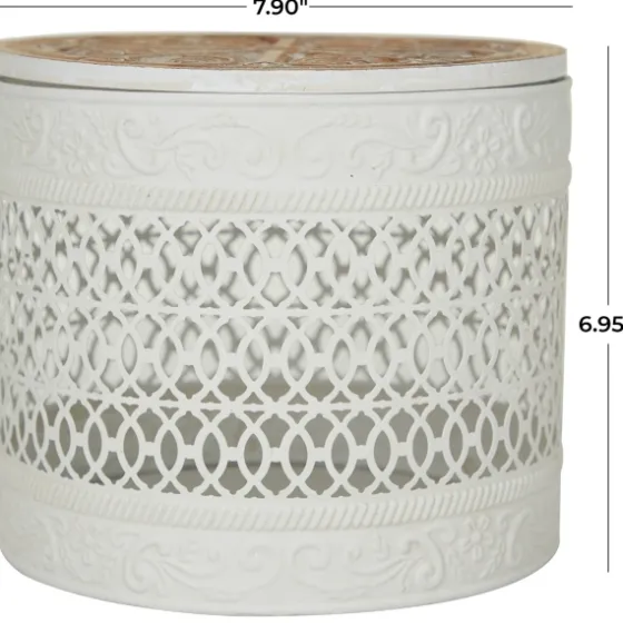 Round Intricate Laser Cut Boxes, Set Of 3-Kirkland's Home Clearance
