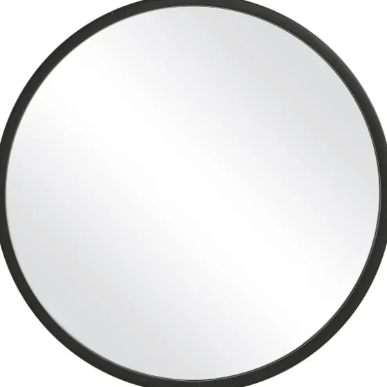 Round Matte Black Thick Frame Mirror-Kirkland's Home Online
