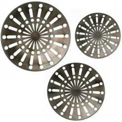 Round Metal Wesley Wall Plaques, Set Of 3-Kirkland's Home New