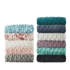 Ruched Faux Fur Throw-Kirkland's Home Best Sale