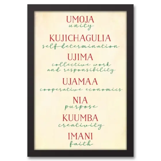 Rules Of Kwanzaa Wall Plaque-Kirkland's Home Outlet