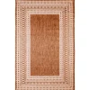 Rust Linear Macy Indoor/Outdoor Area Rug, 4X7-Kirkland's Home Cheap