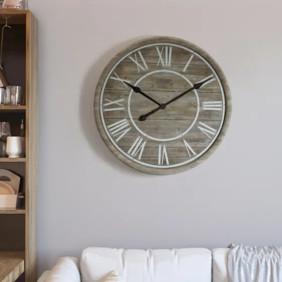 Rustic Charm Wood Wall Clock-Kirkland's Home Best Sale