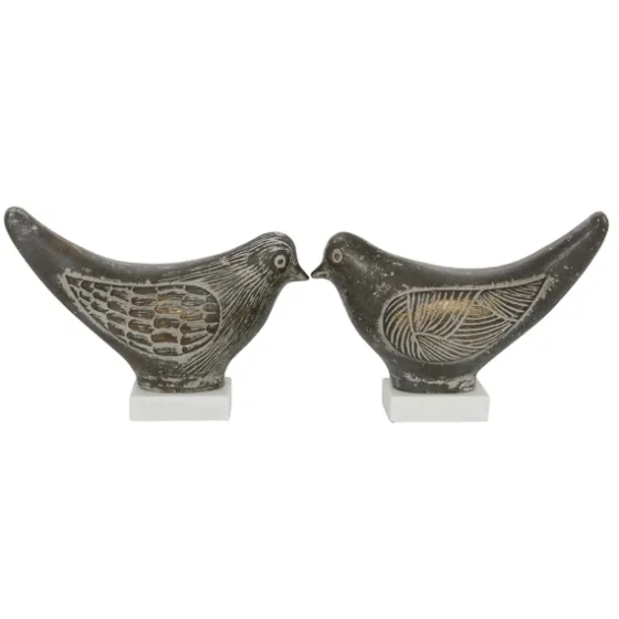 Rustic Etched Birds 2-Pc. Figurine Set-Kirkland's Home Sale