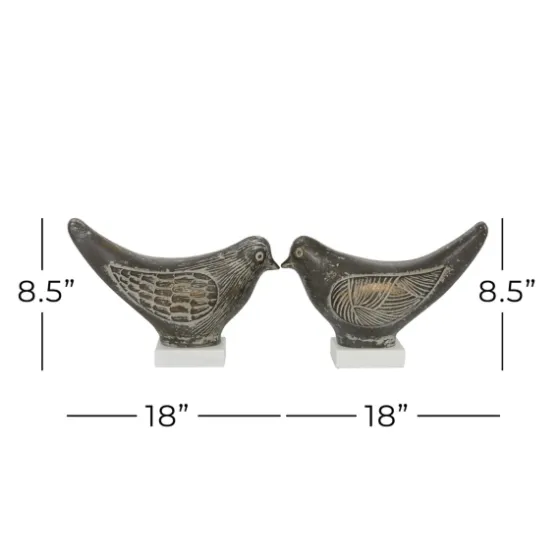 Rustic Etched Birds 2-Pc. Figurine Set-Kirkland's Home Sale