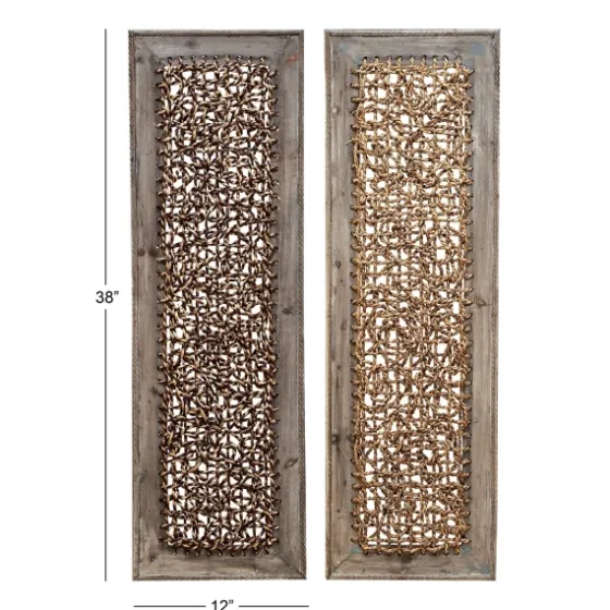 Rustic Knotted Seagrass 2-Pc. Panel Wall Art-Kirkland's Home Hot