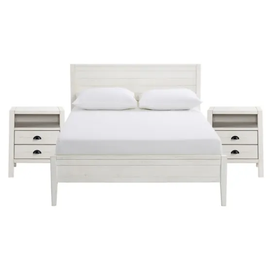 Rustic Pine Panel 3-Pc. Full Bedroom Set-Kirkland's Home Fashion