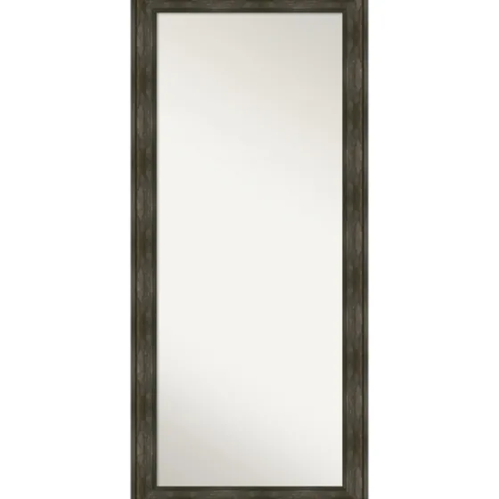 Rustic Rail Charred Framed Mirror, 30X66 In.-Kirkland's Home Sale