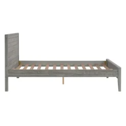 Rustic Smoke Wood Panel Full Bed Frame-Kirkland's Home Sale