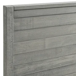 Rustic Smoke Wood Panel Full Bed Frame-Kirkland's Home Sale