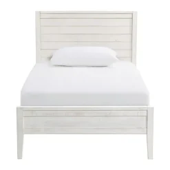 Rustic White Pine Panel Twin Bed Frame-Kirkland's Home Fashion