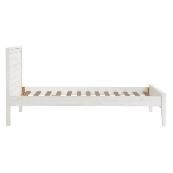 Rustic White Pine Panel Twin Bed Frame-Kirkland's Home Fashion