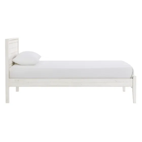 Rustic White Pine Panel Twin Bed Frame-Kirkland's Home Fashion