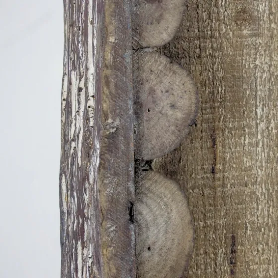 Rustic Wood Scalloped Edge Wall Mirror-Kirkland's Home Outlet