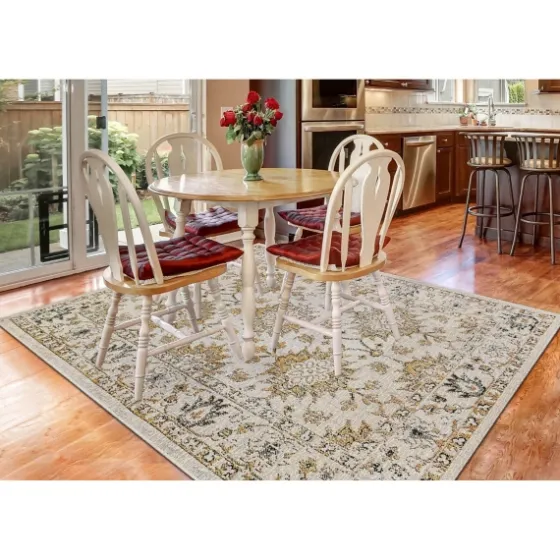 Sand Botanical Hannah Indoor/Outdoor Rug, 7X9-Kirkland's Home Discount