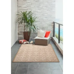 Sand Embellished Scroll Indoor/Outdoor Rug, 4X7-Kirkland's Home Hot