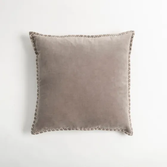 Sand Velvet Riviera Throw Pillow-Kirkland's Home Clearance