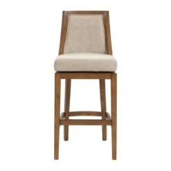 Sandy Beige Swivel 2-Pc. Square Bar Stool Set-Kirkland's Home Flash Sale