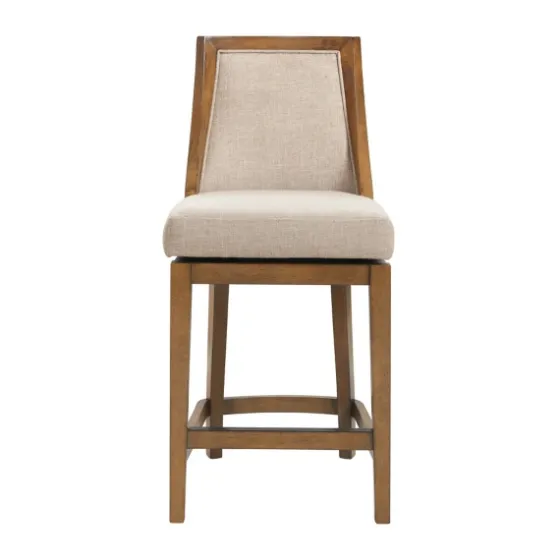 Sandy Beige Swivel 2-Pc. Square Counter Stool Set-Kirkland's Home Fashion