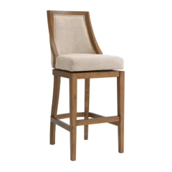 Sandy Beige Swivel Square Bar Stool-Kirkland's Home Cheap
