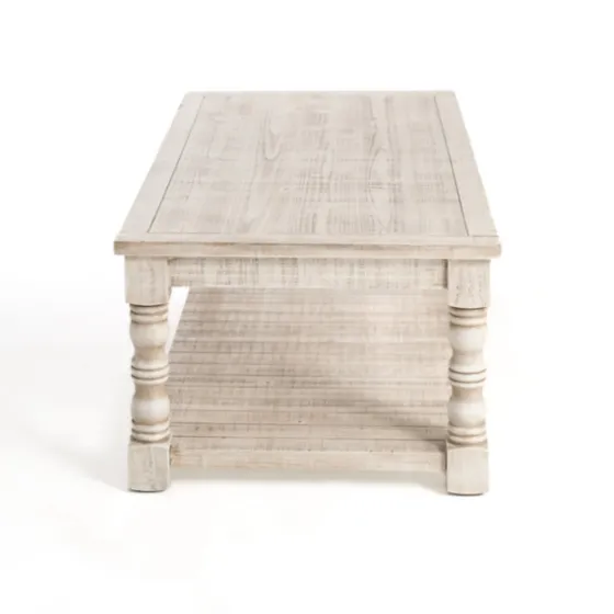 Savannah Cream Distressed Coffee Table-Kirkland's Home Discount